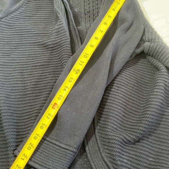 Talbots Women's Cotton Blend Open Front Navy BlueShawl Cardigan Sweater Size 1X - Picture 7 of 7